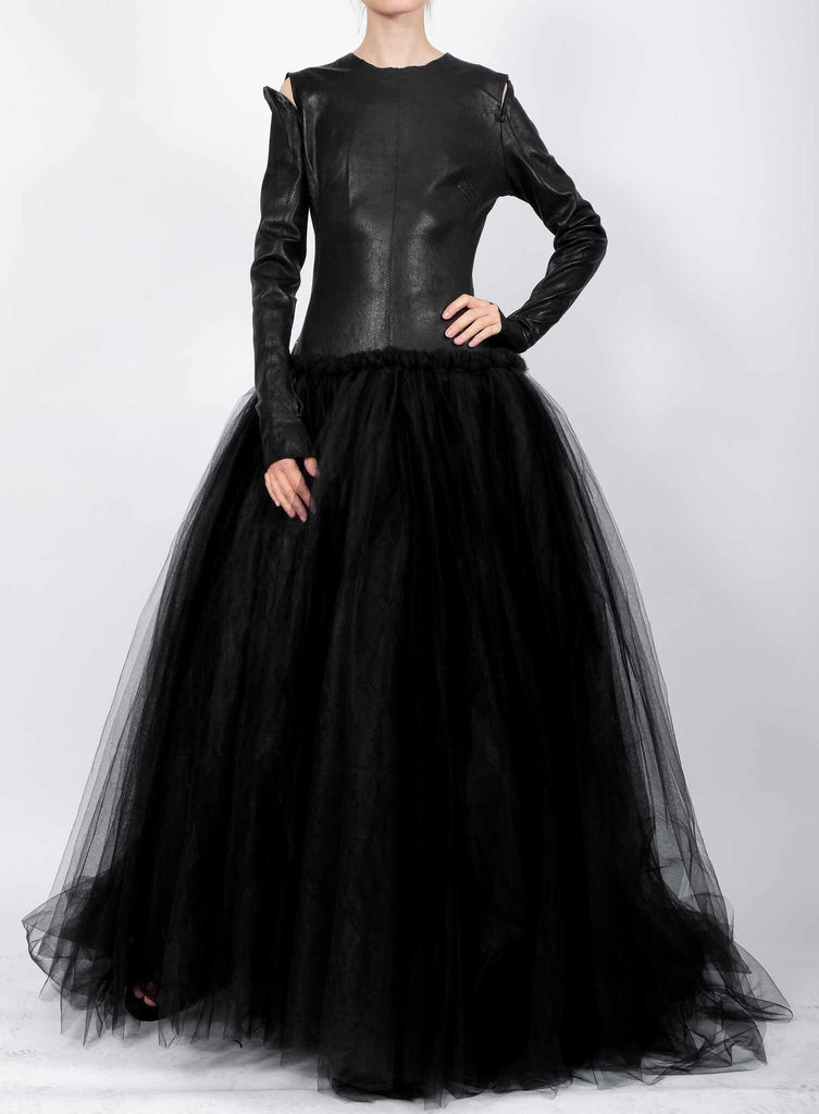 leather maxi dress with sleeves Women Long Sleeves Halloween Maxi Leather Dress