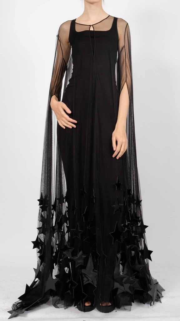 Tulle Dress with Stars Maxi – David's Road US
