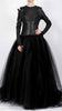 Tulle Maxi Dress with Leather Top by David's Road 