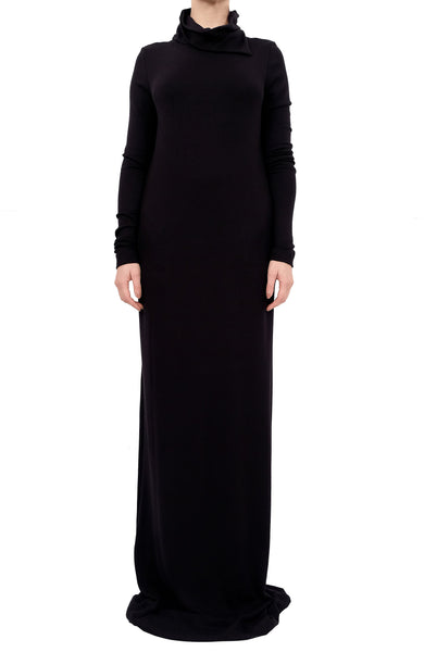 high neck designer dress SLEEVELESS HIGH NECK GOWN | CULT MIA