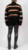 Turtleneck with Knitted Stripes by David's Road 