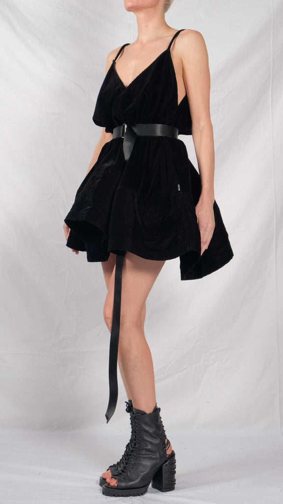 velvet short dress design Strapless Short Velvet Party Dress with Gloves Orange / XSmall