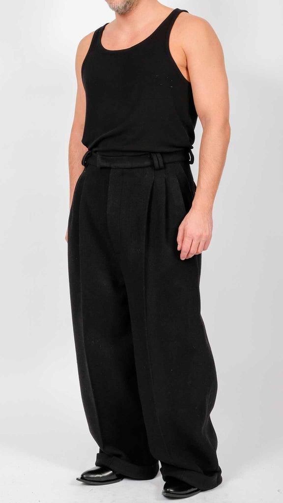 Wide Wool Trousers – David's Road US